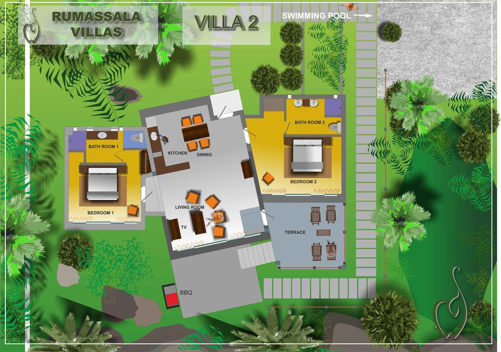 Rumassala Villas Unawatuna Exterior foto